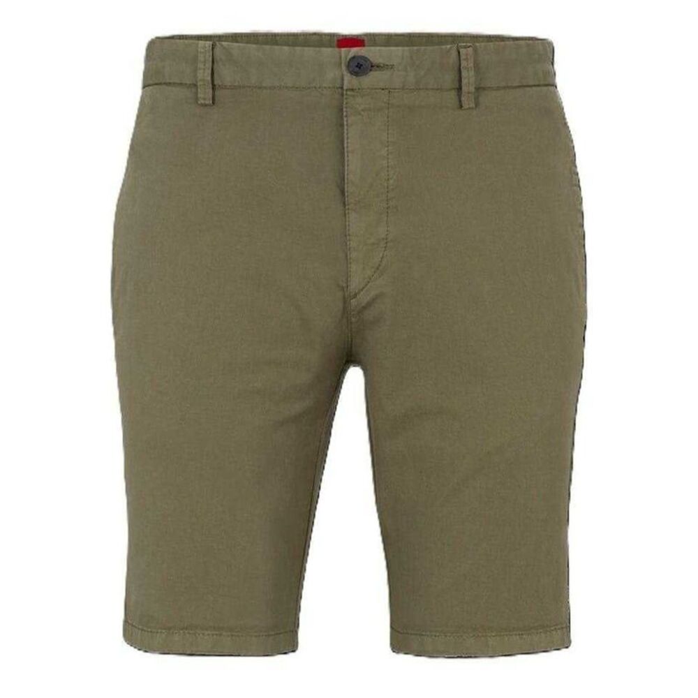 Hugo Boss Mens David Chino Shorts / Green